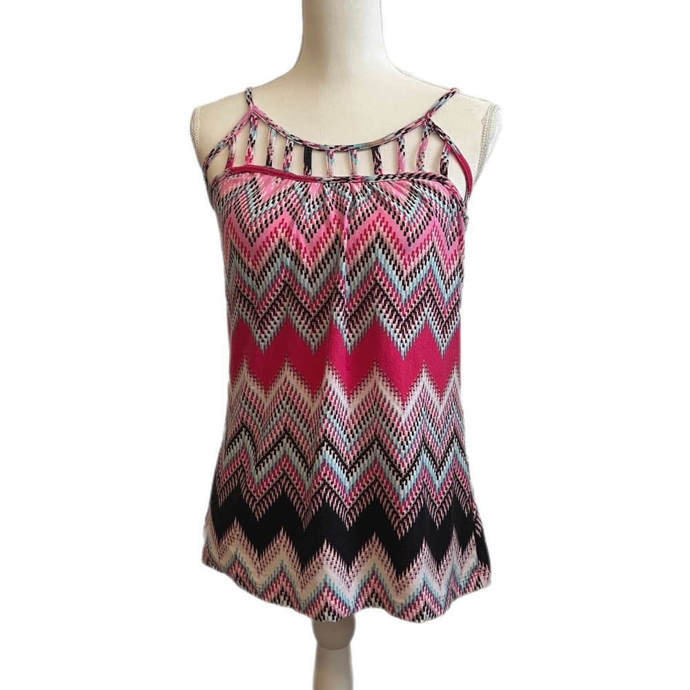 Maurices Spaghetti Strap Multicolor Strappy Top Size M
